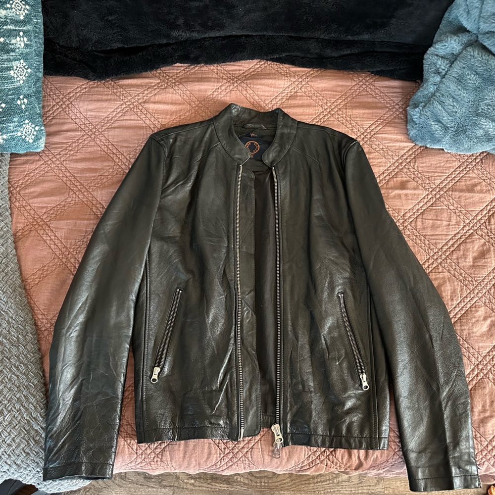 Human Scales Gilbert leather jacket - black